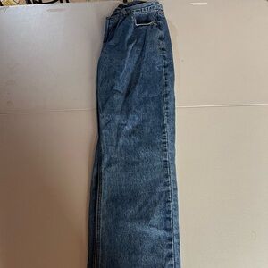 Fashion Nova Asymmetrical Button Jean